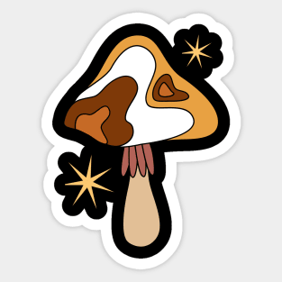 Retro mushroom Sticker